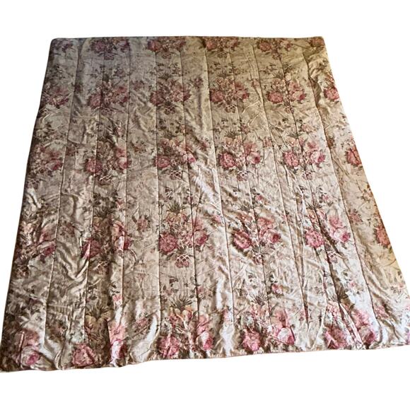 RALPH LAUREN Hydrangea Flora Natural FULL/QUEEN Comforter Vintage USA Made - Picture 7 of 11